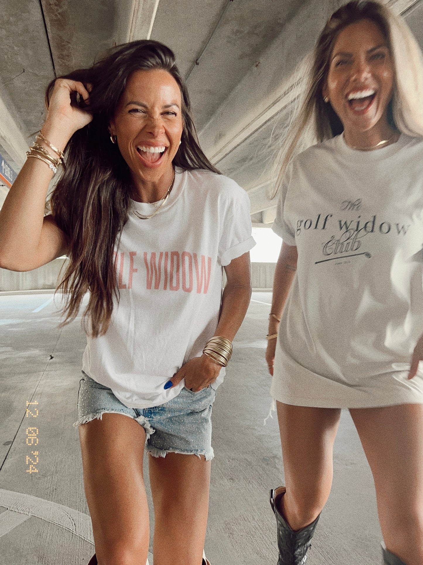 The Golf Widow Club Oversized faded t-shirt