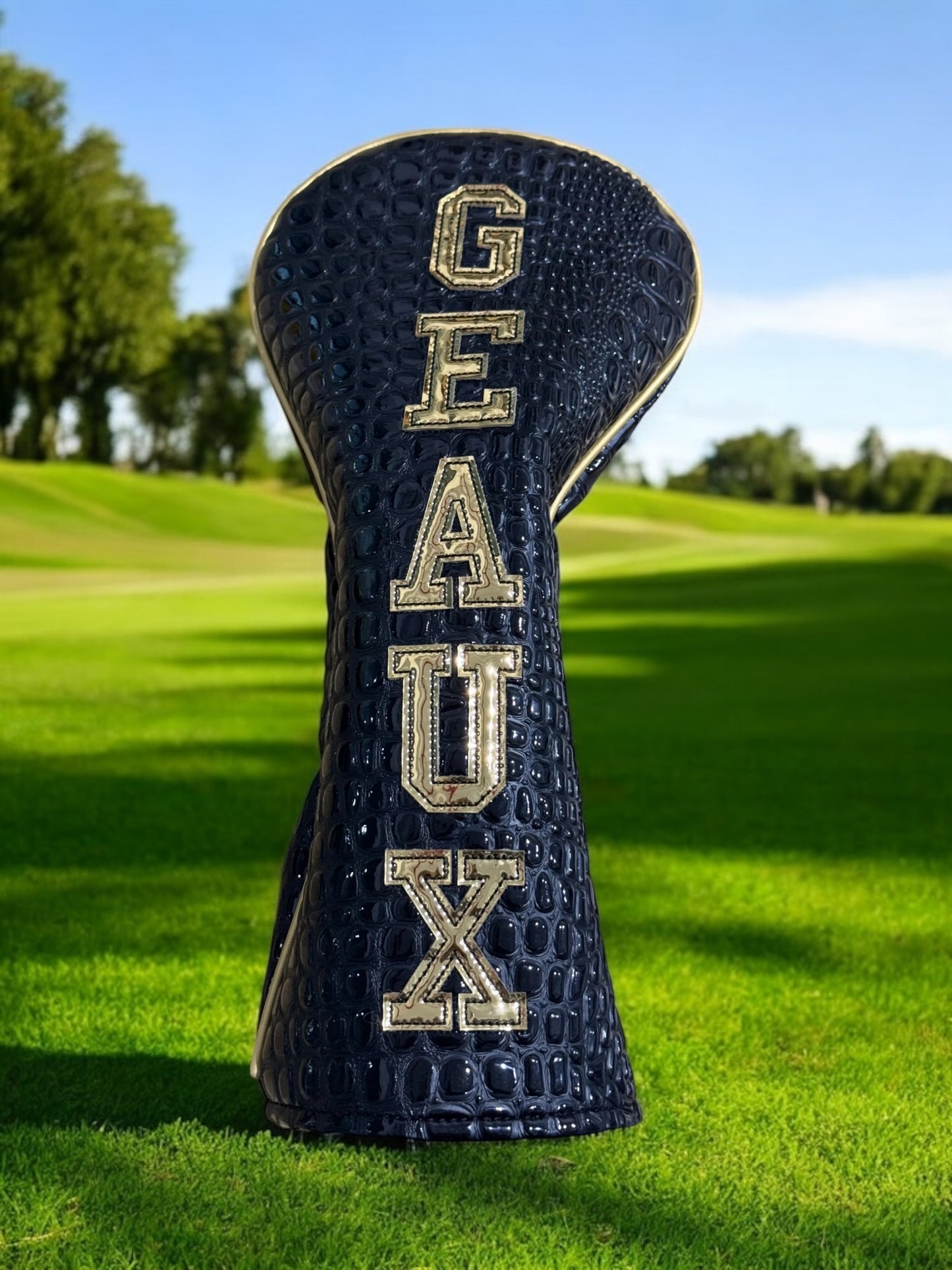 Black & Gold lets GEAUX Head Cover