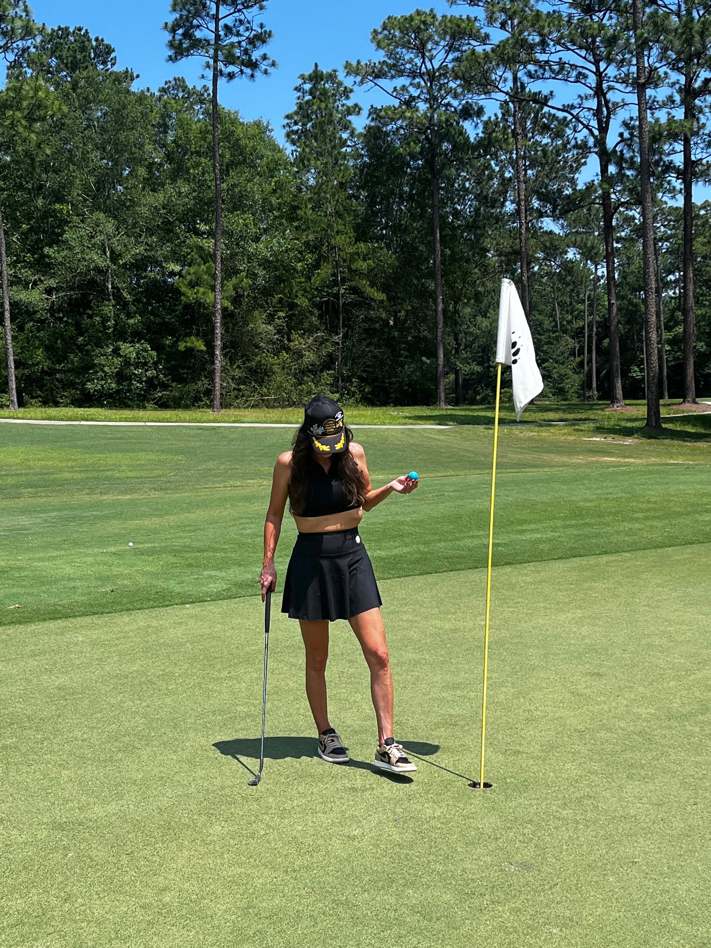 Women's Collared Tank and Flared Skort Golf Set