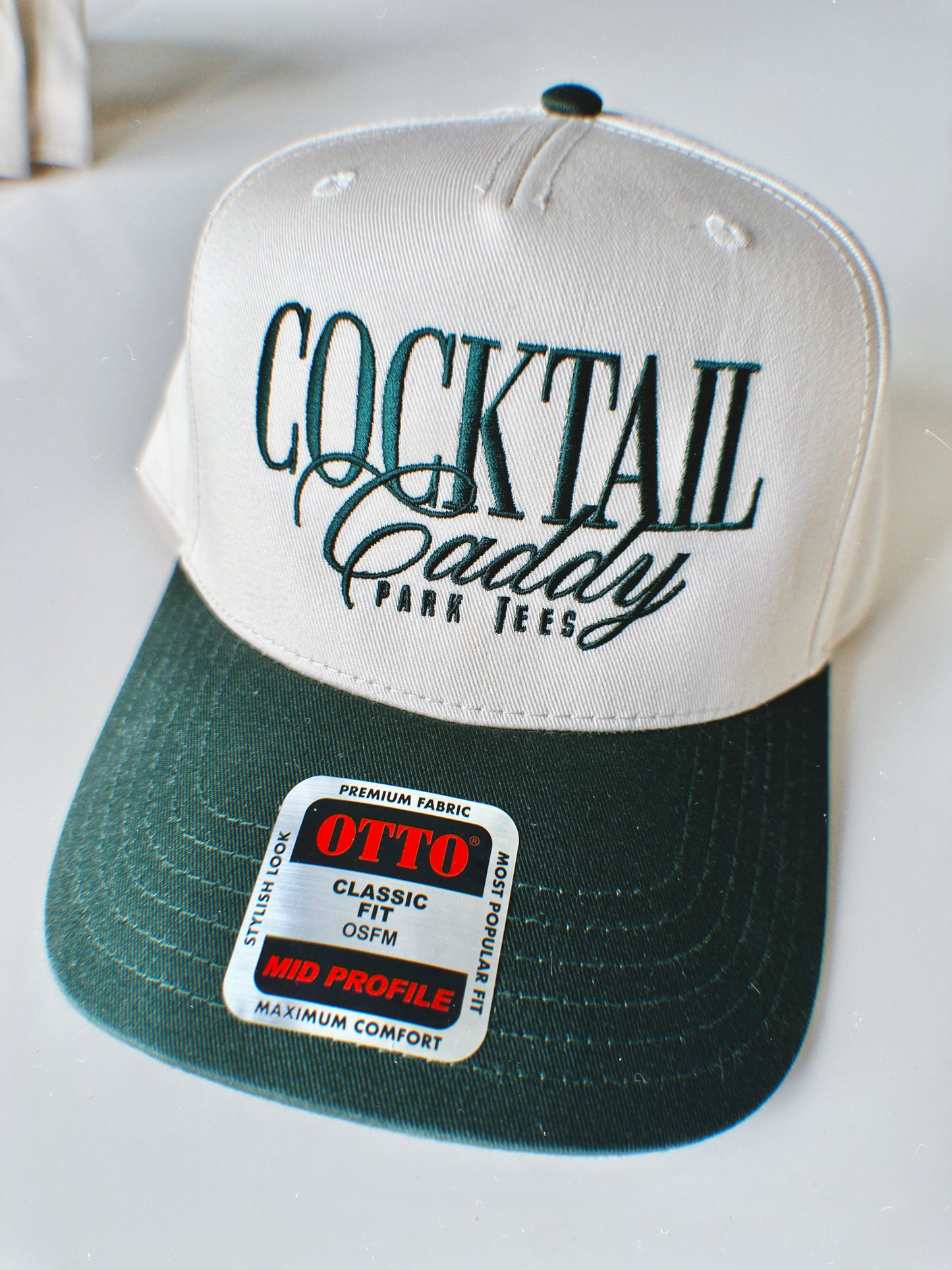 Cocktail Caddy Two Toned Snapback Green