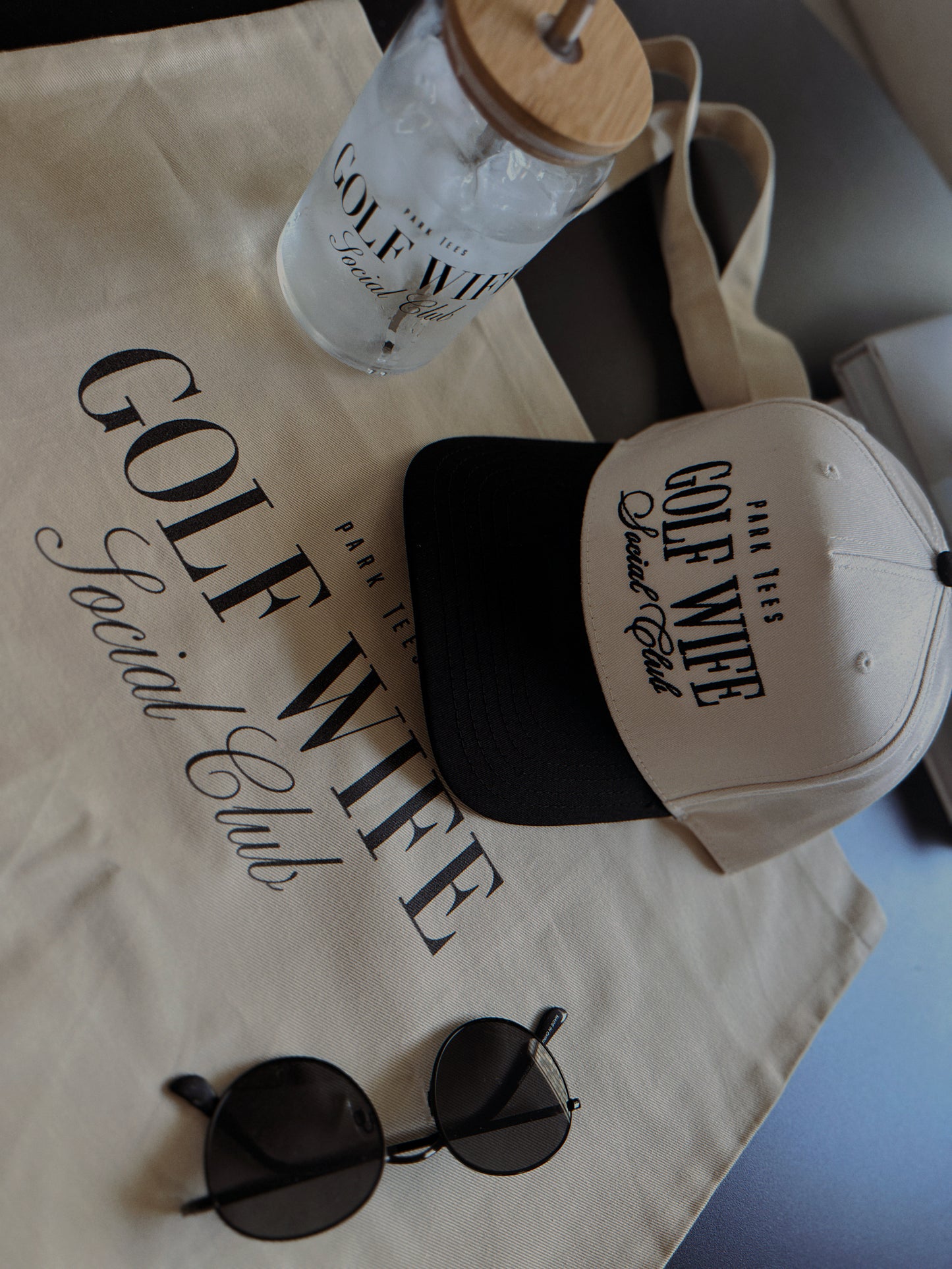 Golf Wife Social Club LARGE organic tote bag
