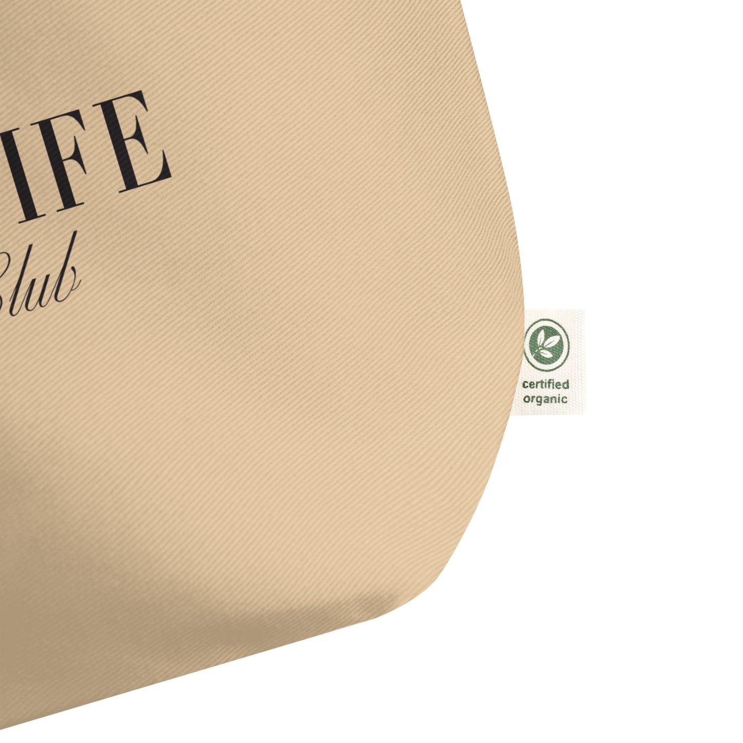 Golf Wife Social Club LARGE organic tote bag