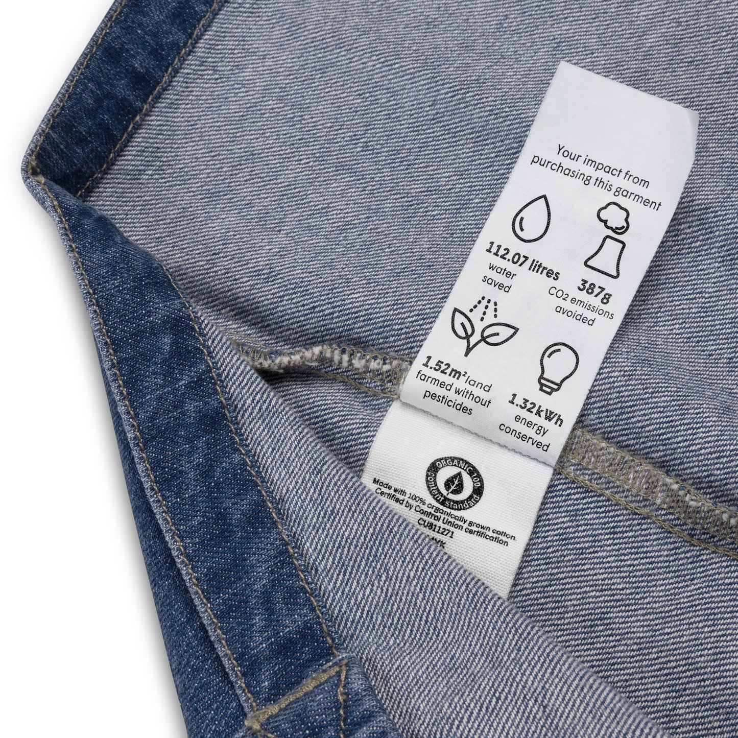 Golf Wife Social Club Embroidered Organic denim tote bag