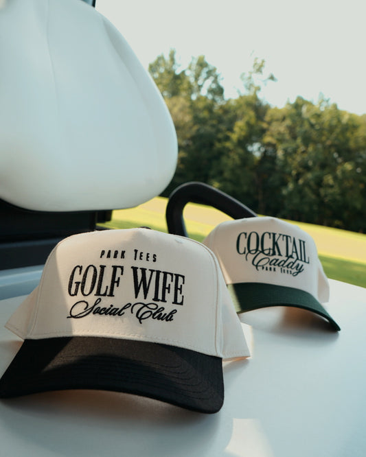 Golf Wife Social Club Two Toned Snapback Black