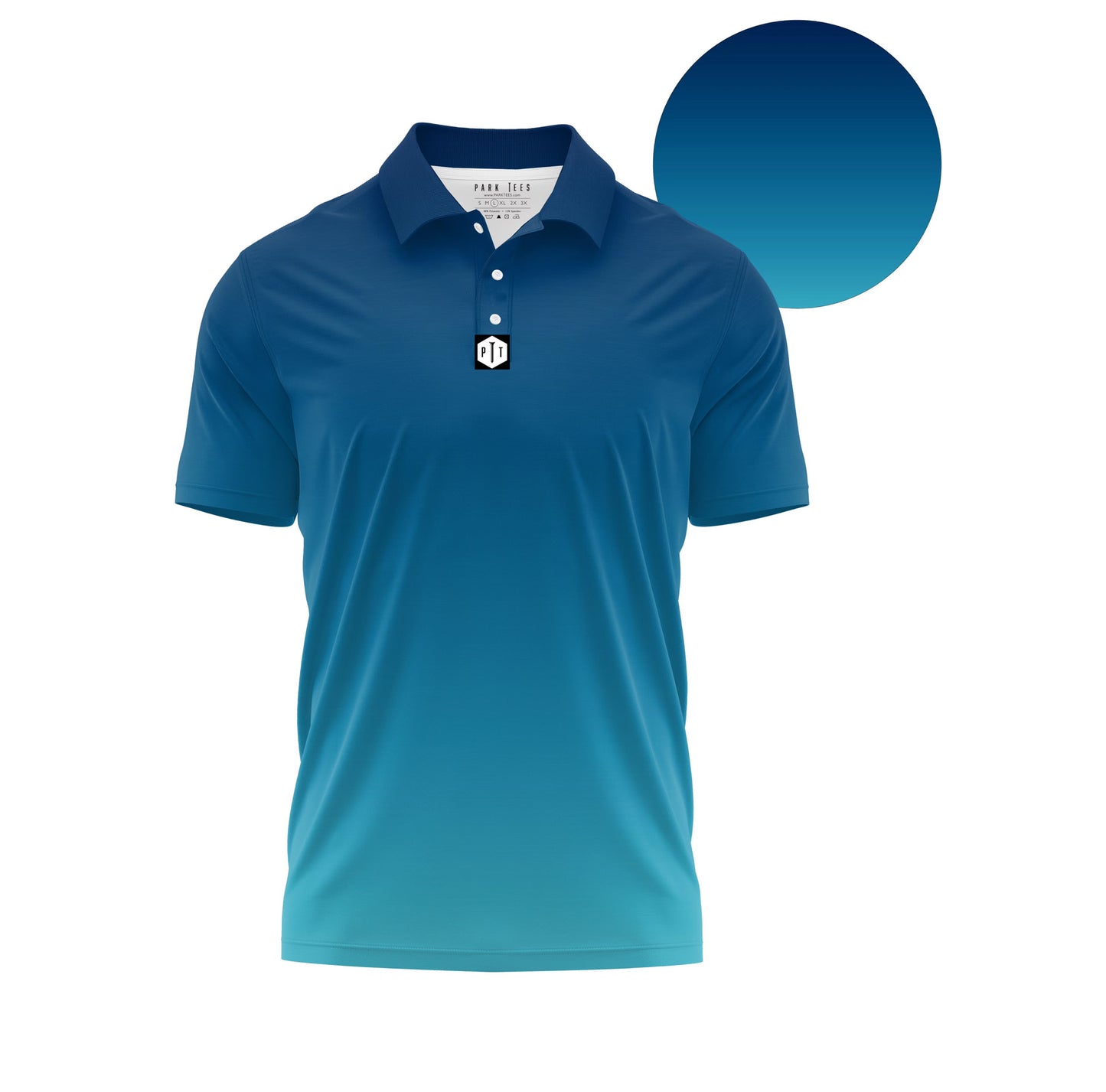Blue Gradient Polo