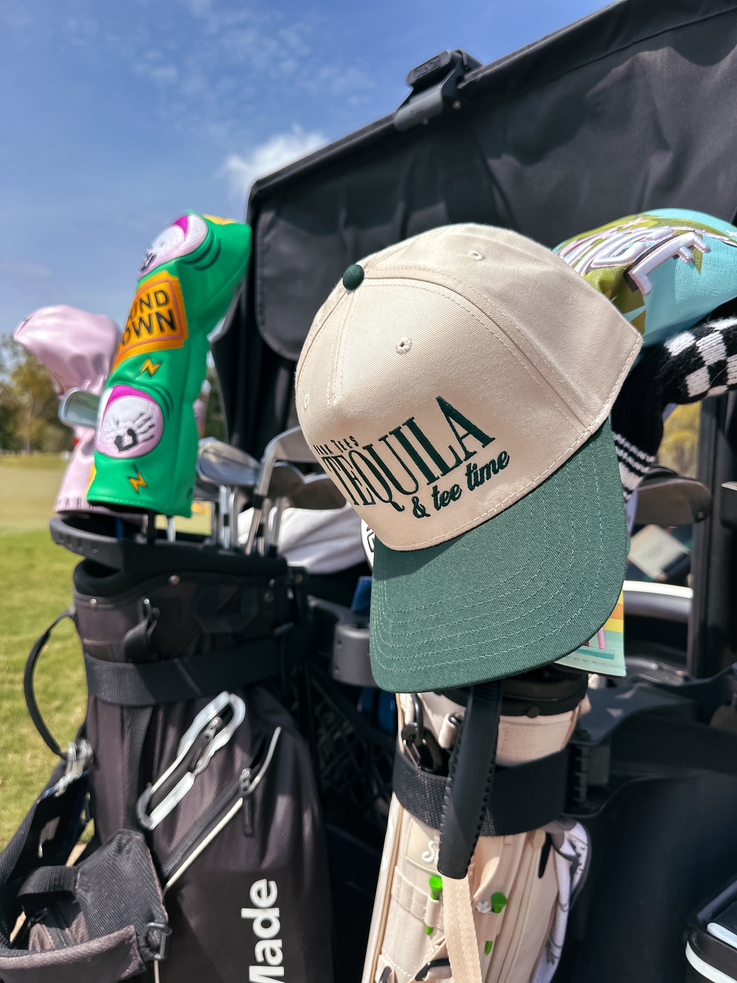 Tequila & Tee Time Two Toned Snapback Green