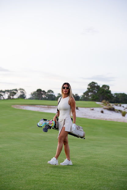 Tied to Tee Time Dress in Ivory *restock on the way
