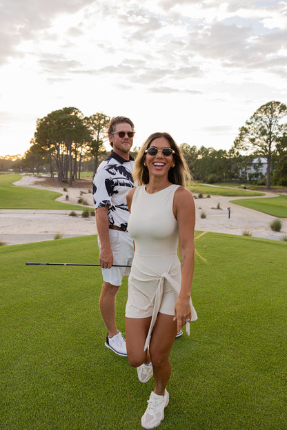 Tied to Tee Time Dress in Ivory *restock on the way