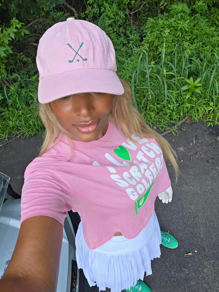 I love Scratch Golfers crop top