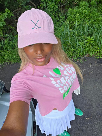 I love Scratch Golfers crop top