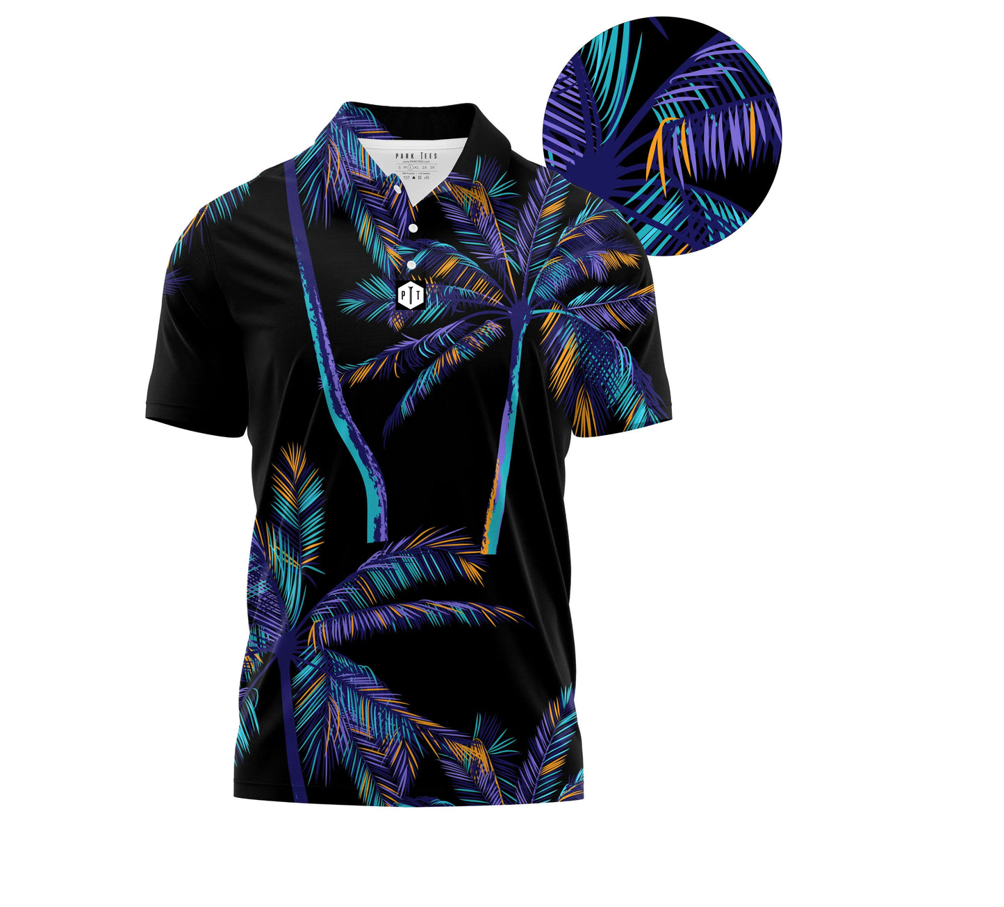 Neon palms Polo