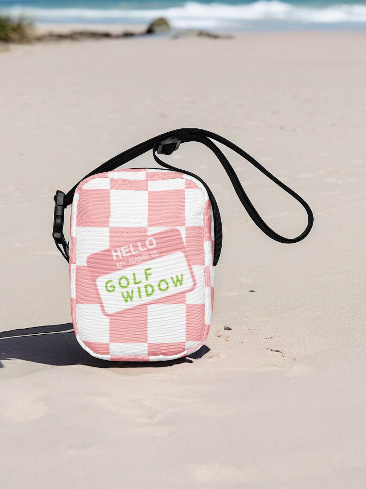 Hello, my name is Golf Widow Checkered bag Utility crossbody bag