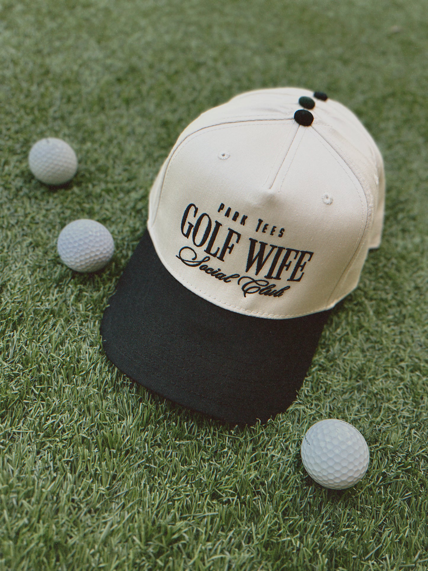 Golf Wife Social Club Two Toned Snapback Black