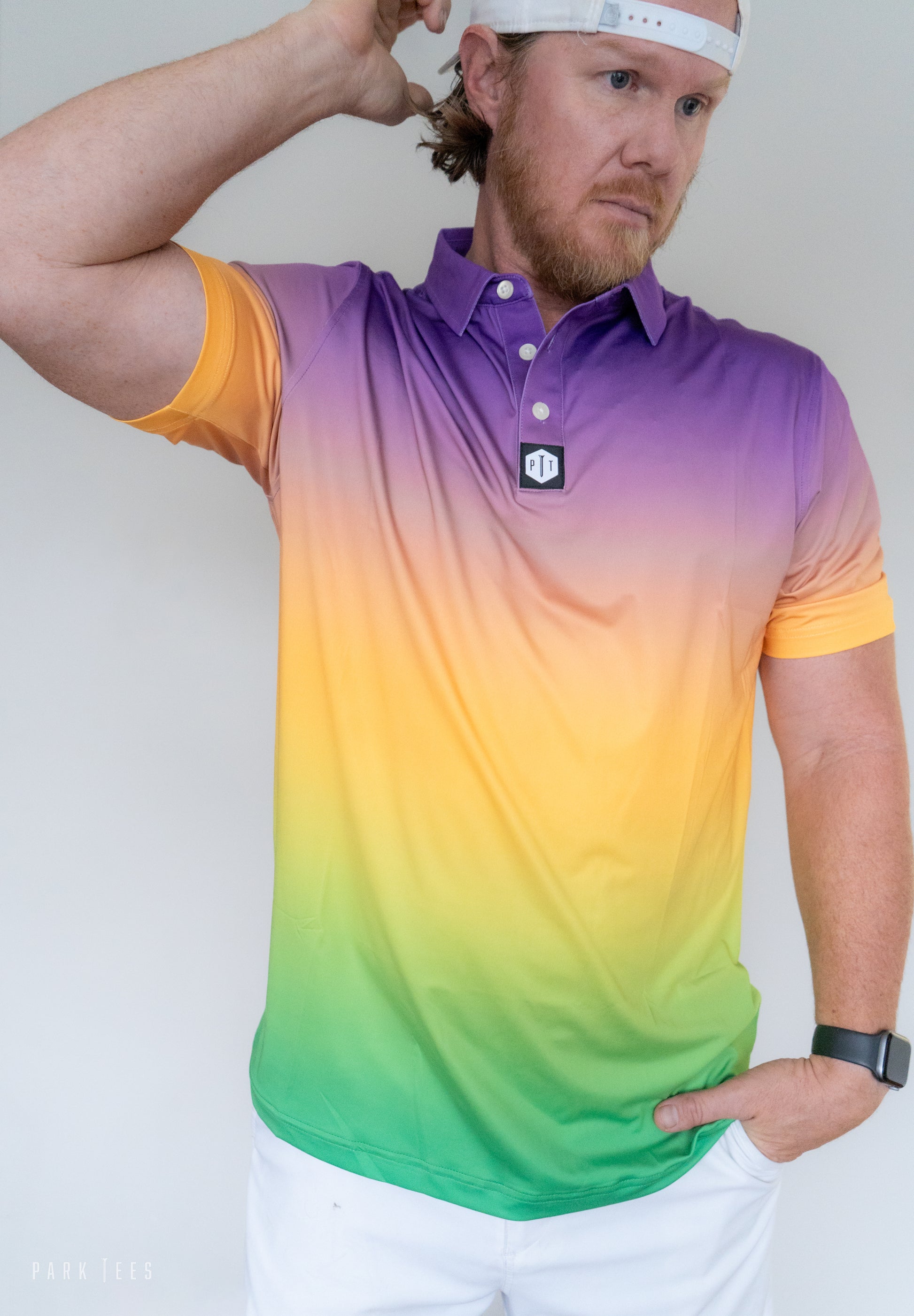 Mardi Gras Gradient Polo – PARK TEES
