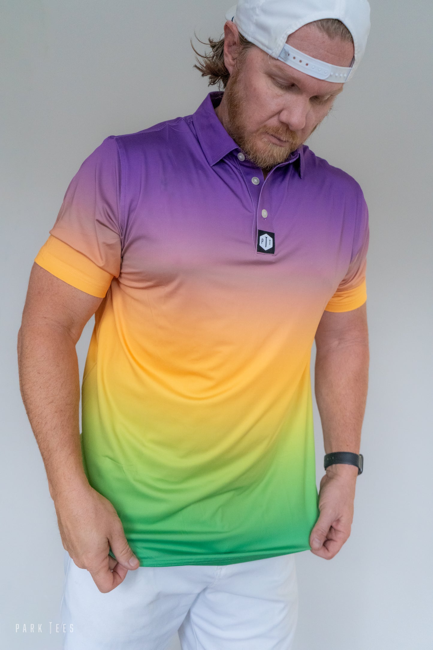 Mardi Gras Gradient Polo