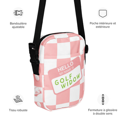 Hello, my name is Golf Widow Checkered bag Utility crossbody bag