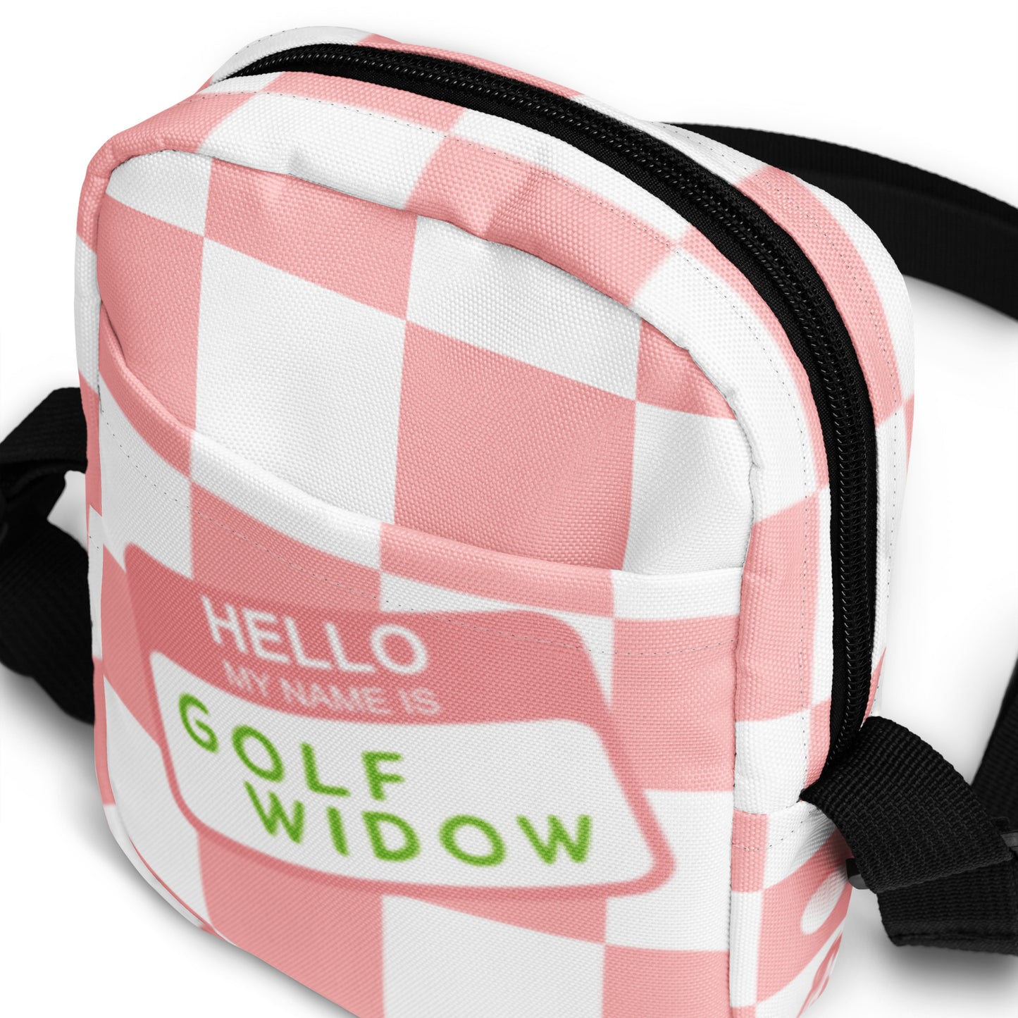 Hello, my name is Golf Widow Checkered bag Utility crossbody bag