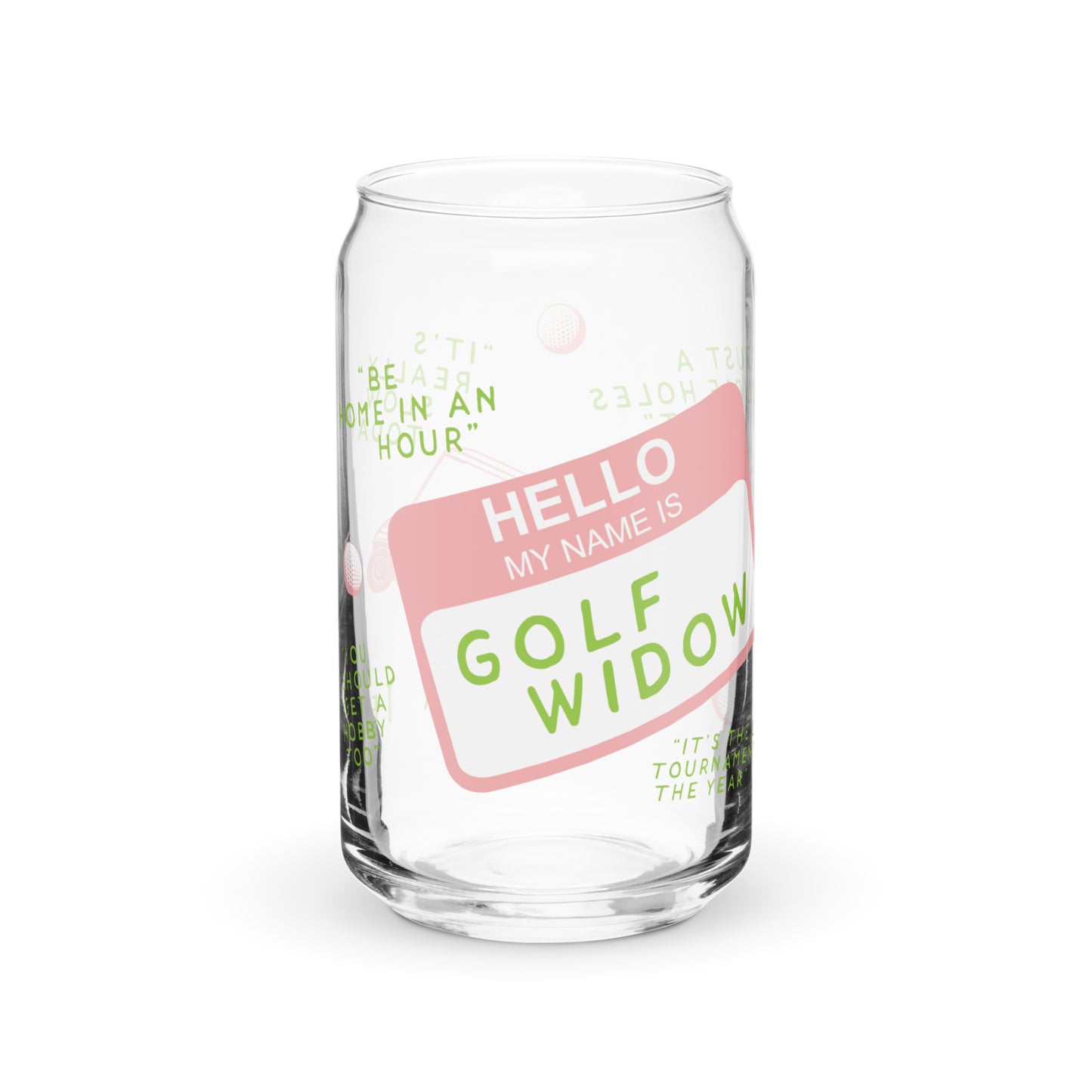 Golf Widow Glass