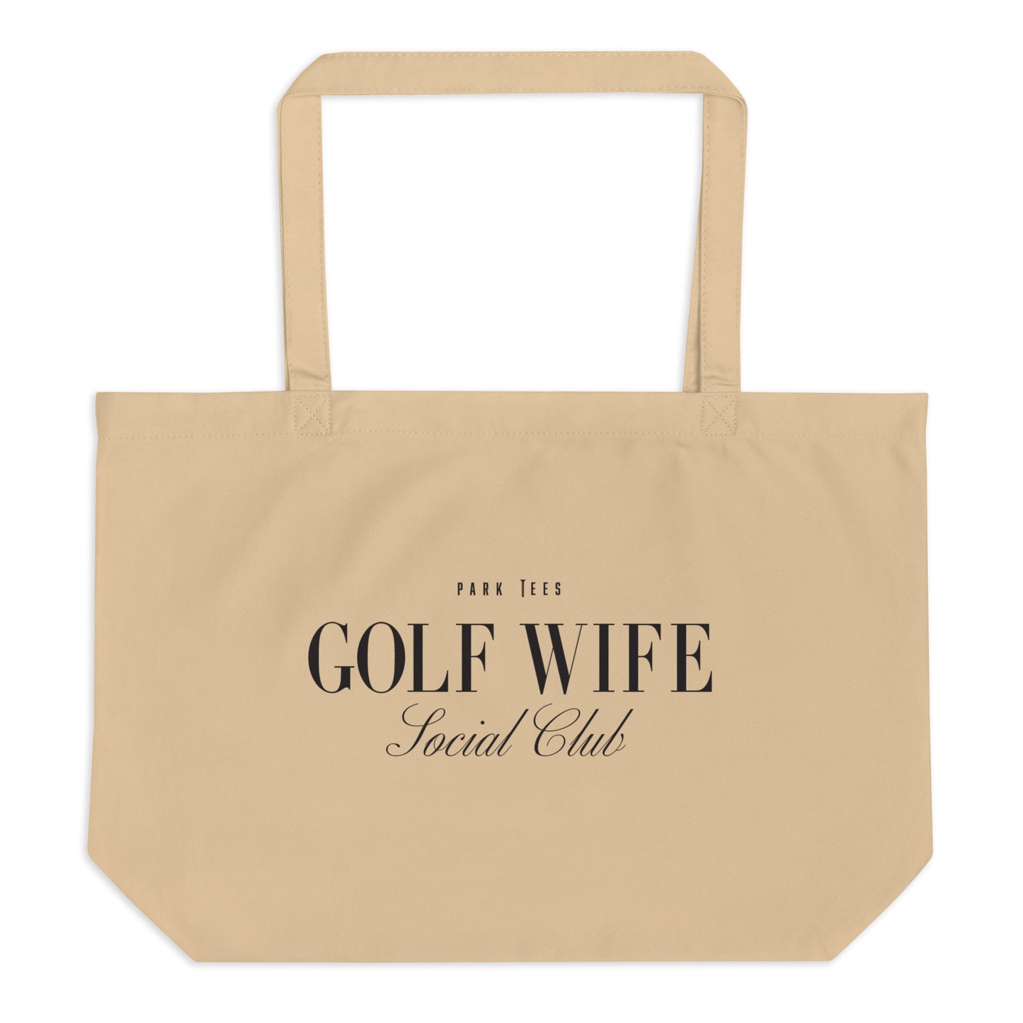 Golf Wife Social Club Large organic tote bag