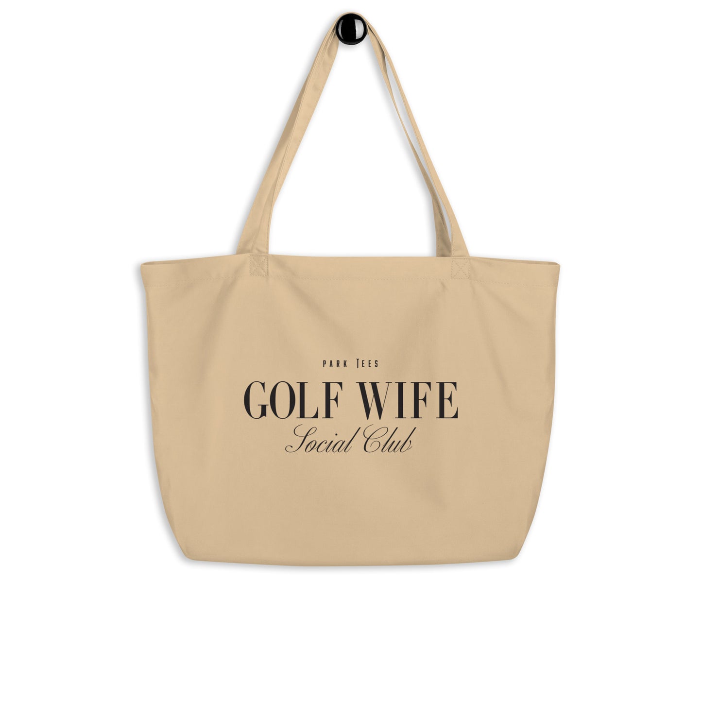 Golf Wife Social Club Large organic tote bag