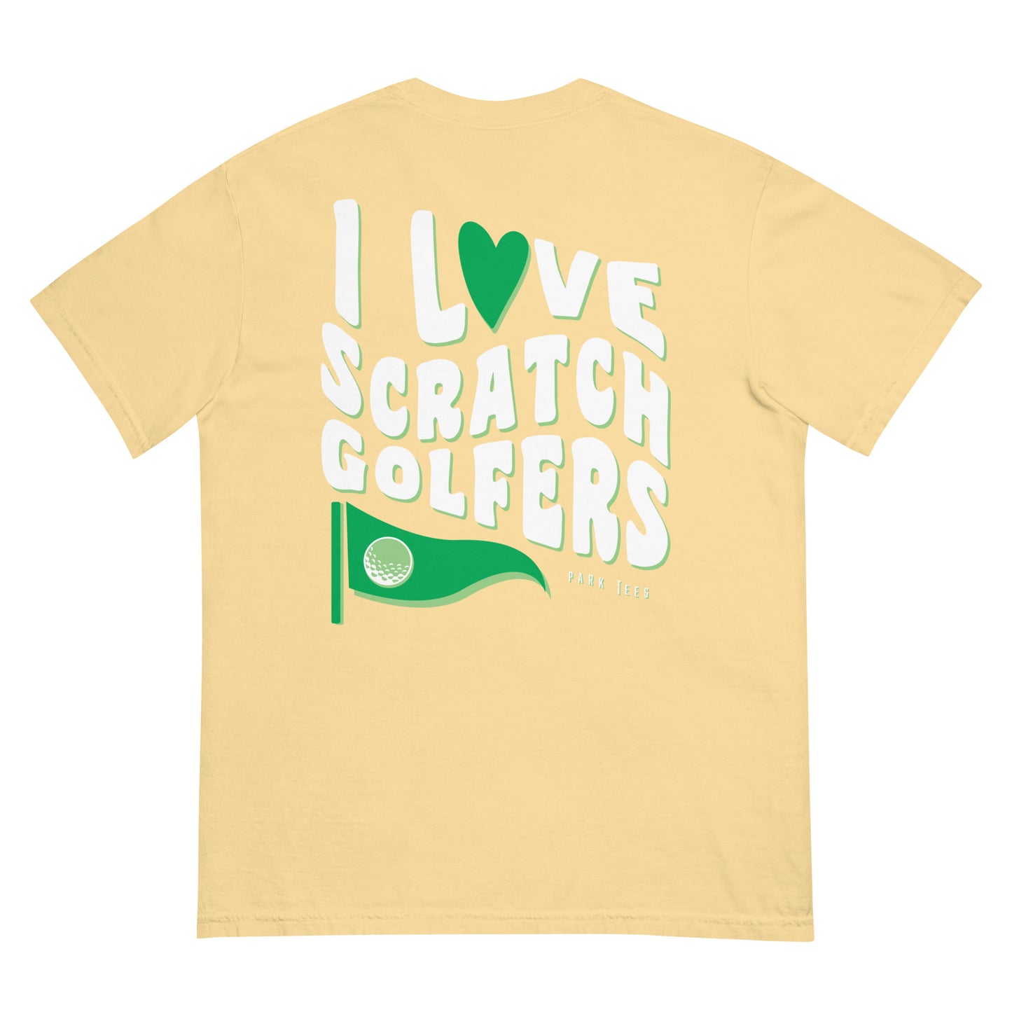 I Love Scratch Golfers garment-dyed heavyweight t-shirt