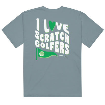 I Love Scratch Golfers garment-dyed heavyweight t-shirt