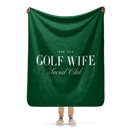 Golf Wives Social Club Sherpa blanket