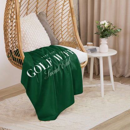 Golf Wives Social Club Sherpa blanket