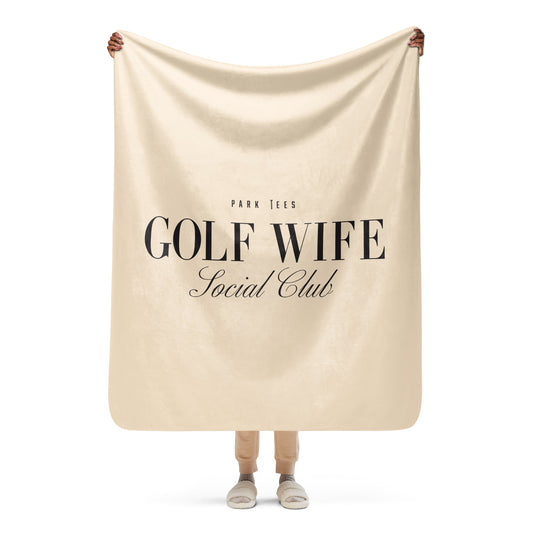 Golf Wife Social Club Sherpa blanket