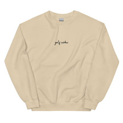 Golf Widow Embroidered Sweatshirt