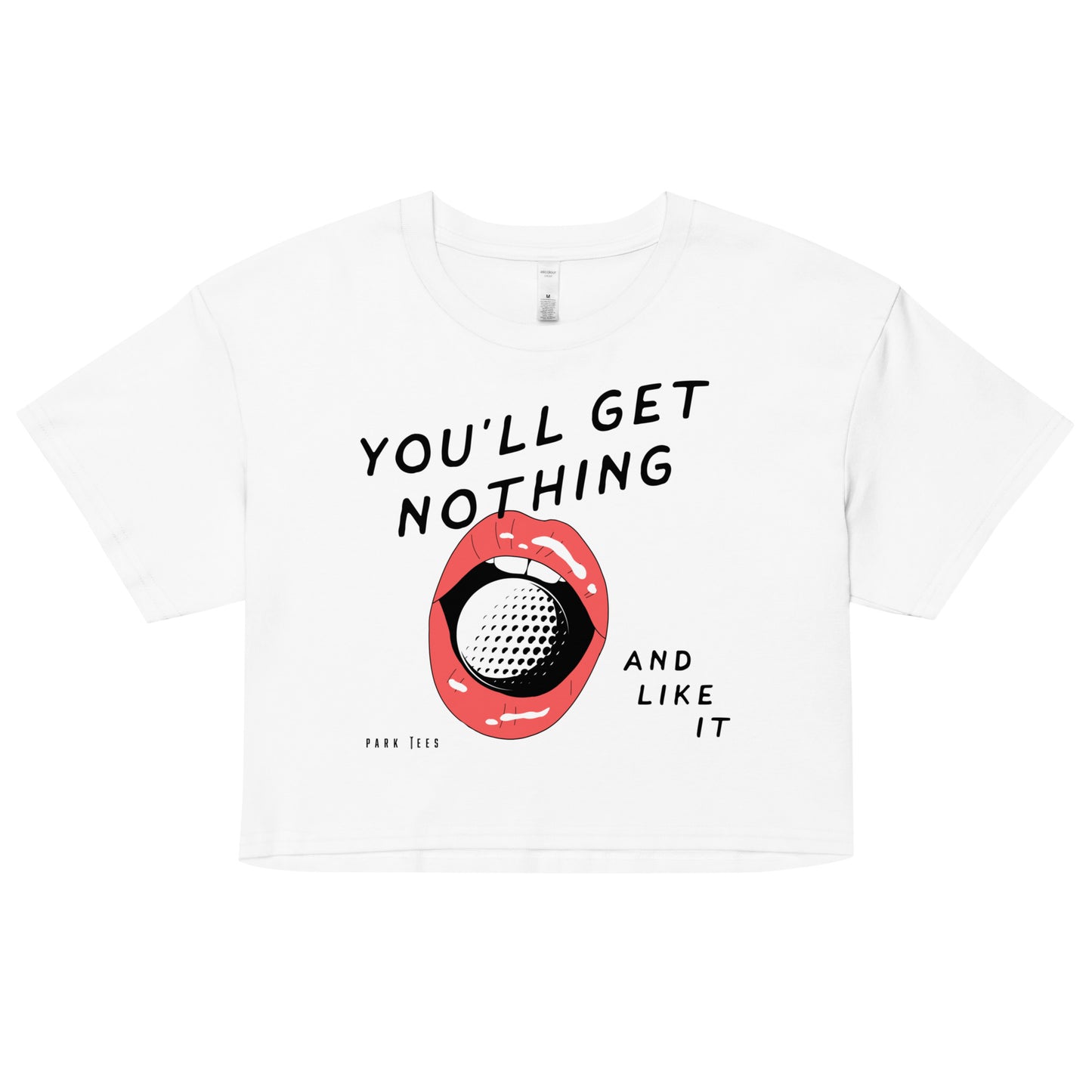 You'll Get Nothing and Like it crop top