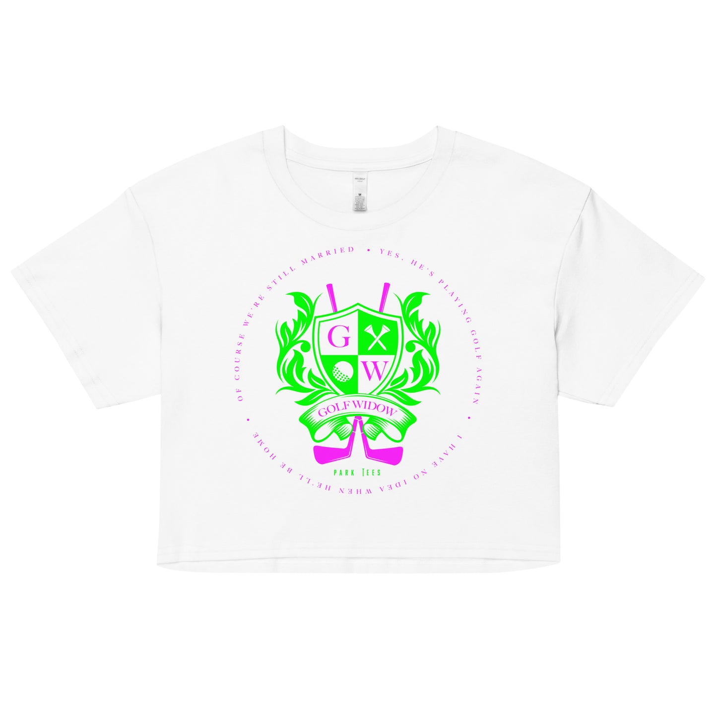 Golf Widow Crest Crop top