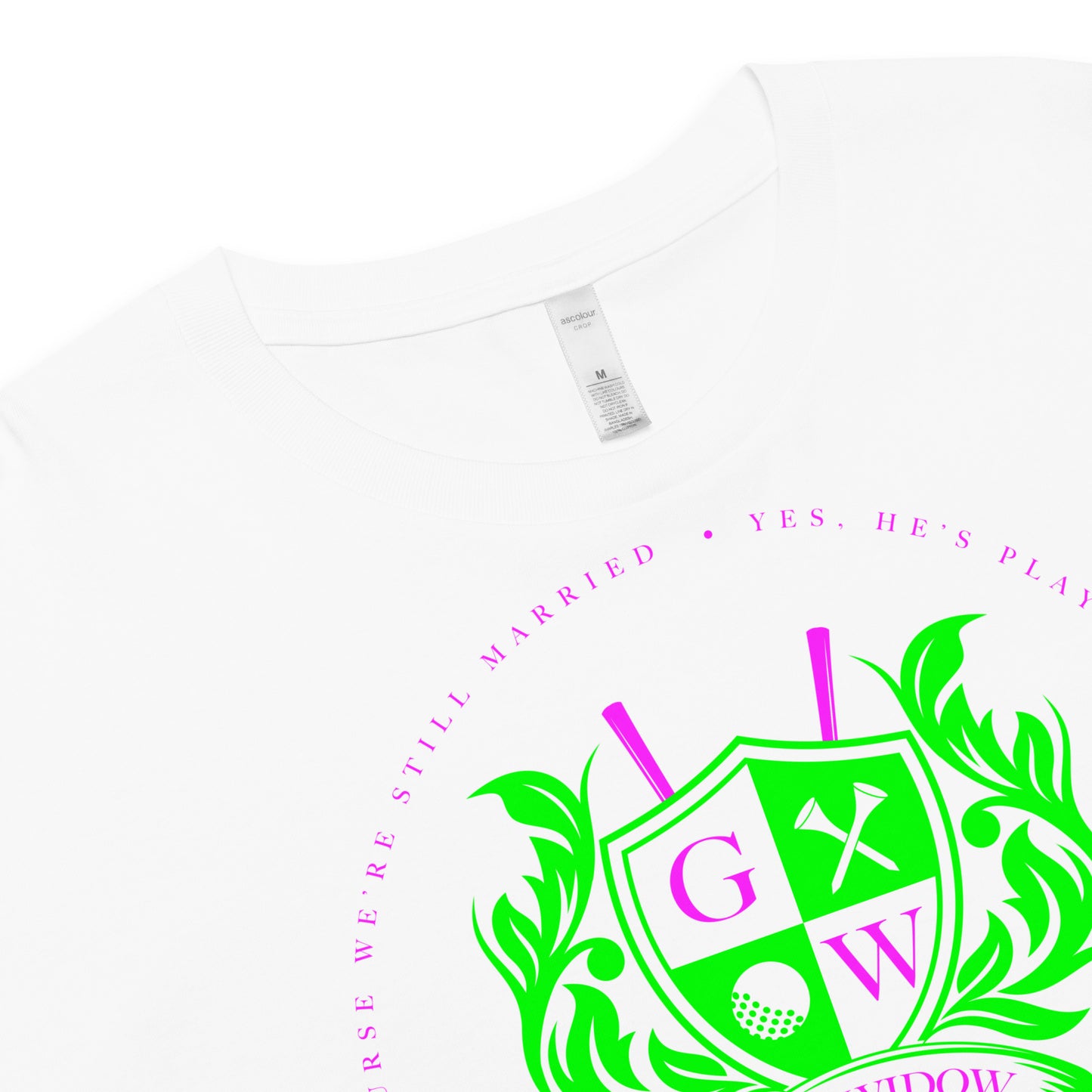 Golf Widow Crest Crop top