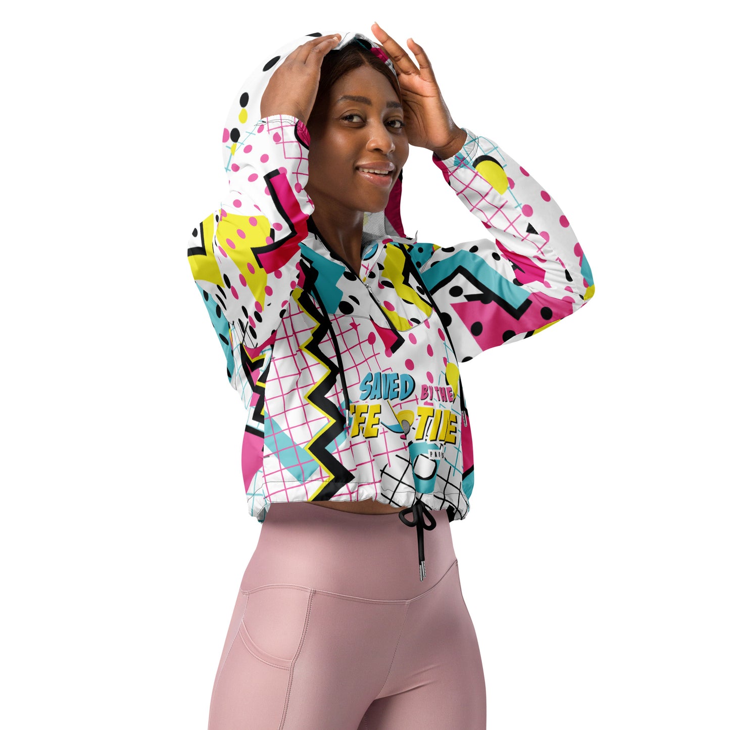 Saved by the Tee Time Women’s cropped windbreaker