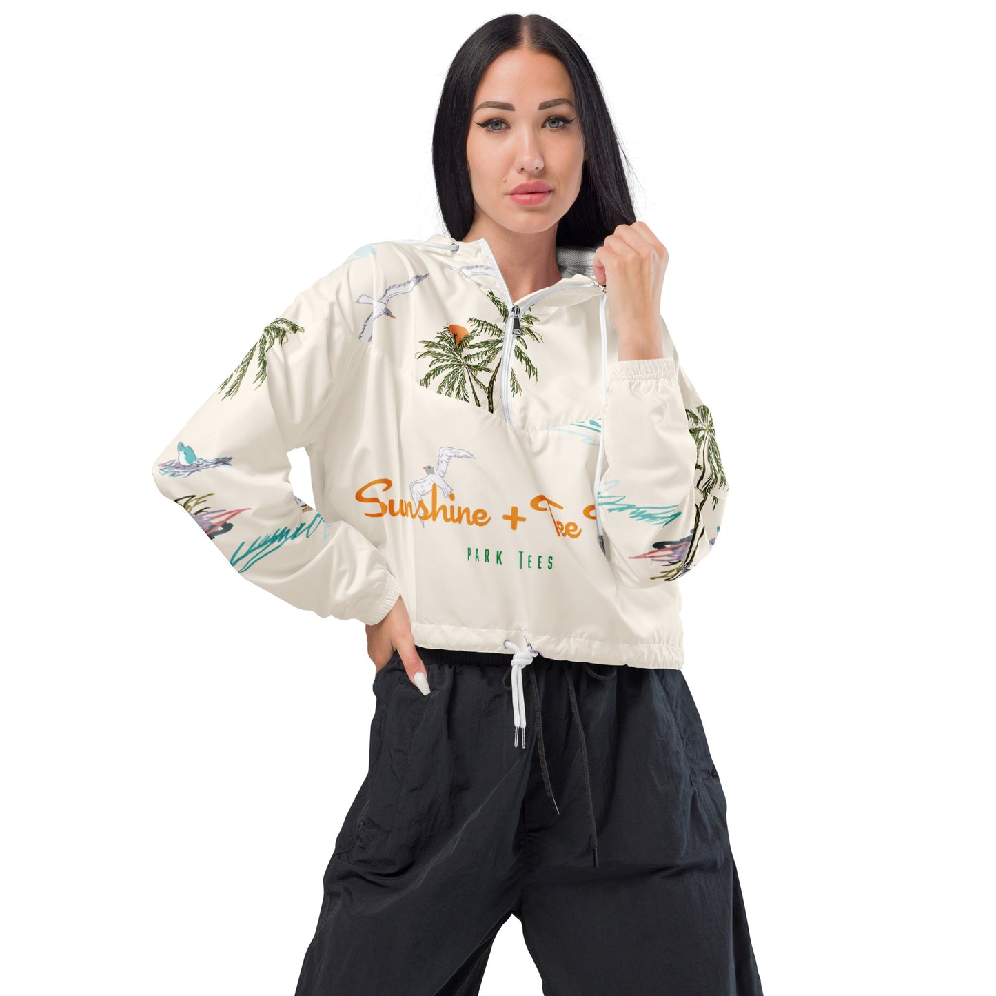 Sunshine + Tee Time Women’s cropped windbreaker