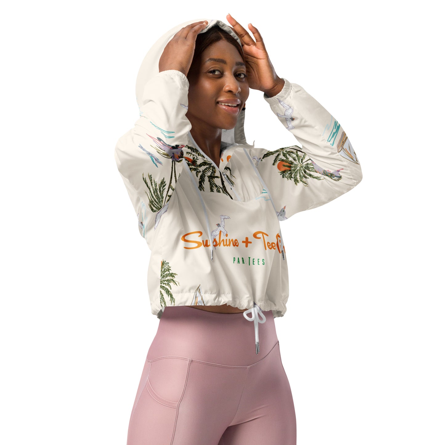 Sunshine + Tee Time Women’s cropped windbreaker