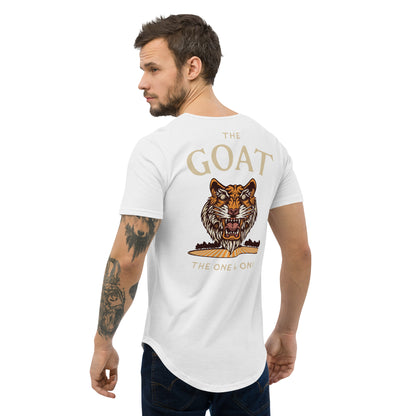 Vintage Tiger Curved Hem T-shirt