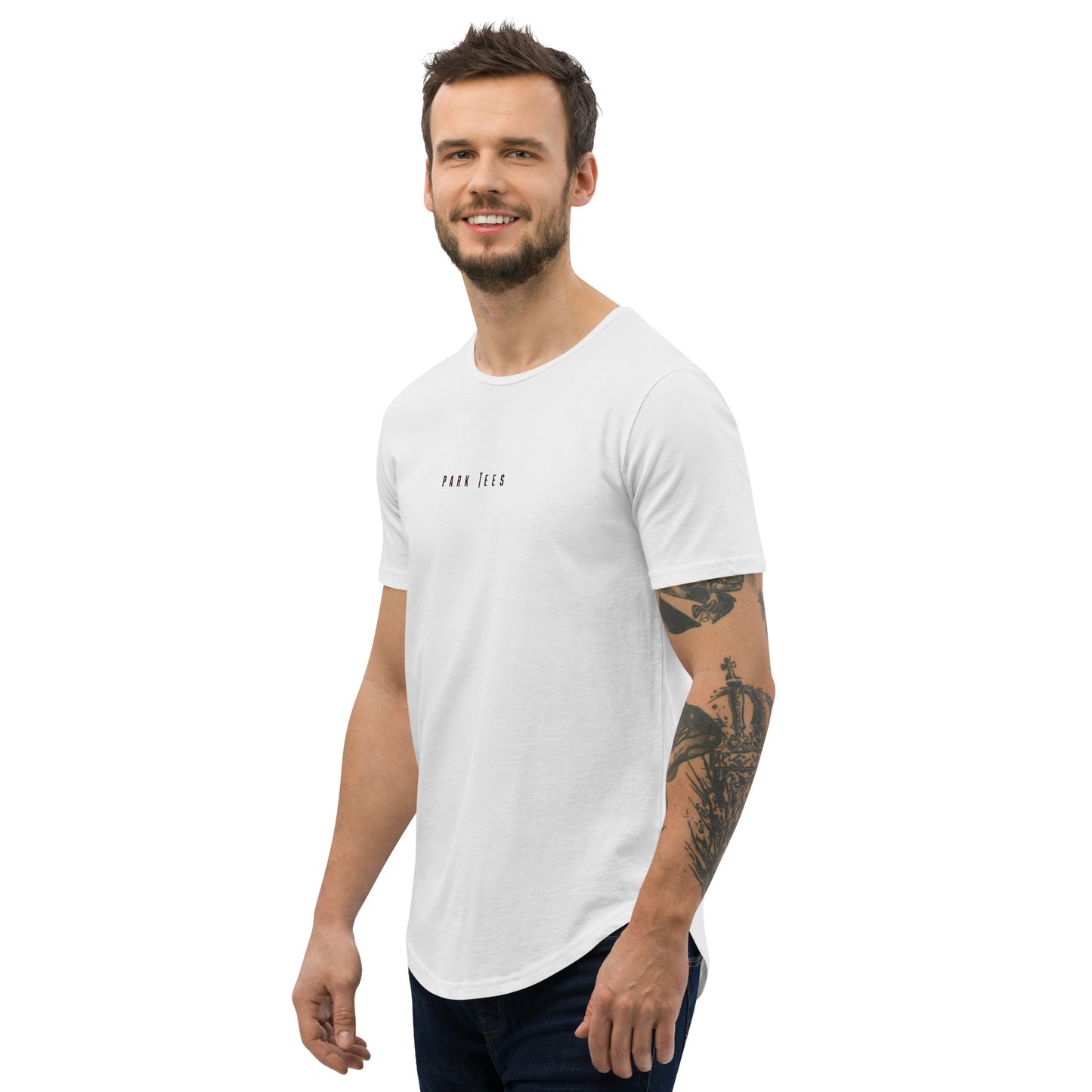 Vintage Tiger Curved Hem T-shirt