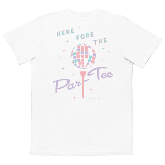 Here Fore the Par-Tee Unisex garment-dyed pocket t-shirt