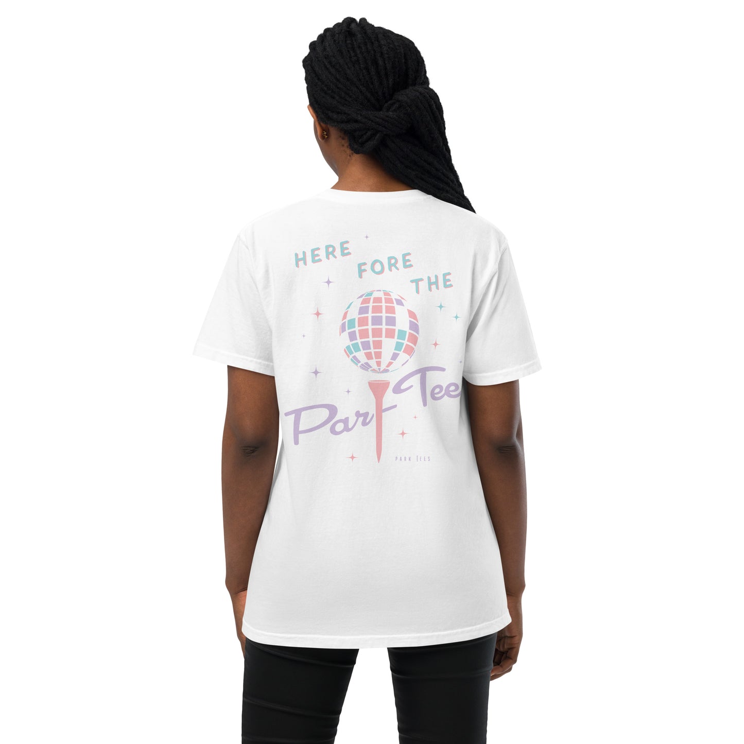 Here Fore the Par-Tee Unisex garment-dyed pocket t-shirt